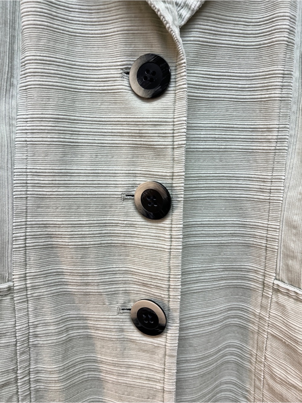 J. Jill Light Sage Corduroy Lightweight Coat- Great to Wear in the Fall Season - Picture 4 of 12